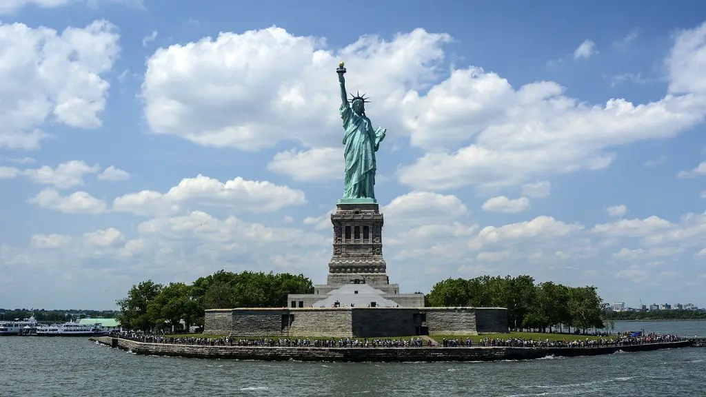 How far is ellis island from statue of liberty?