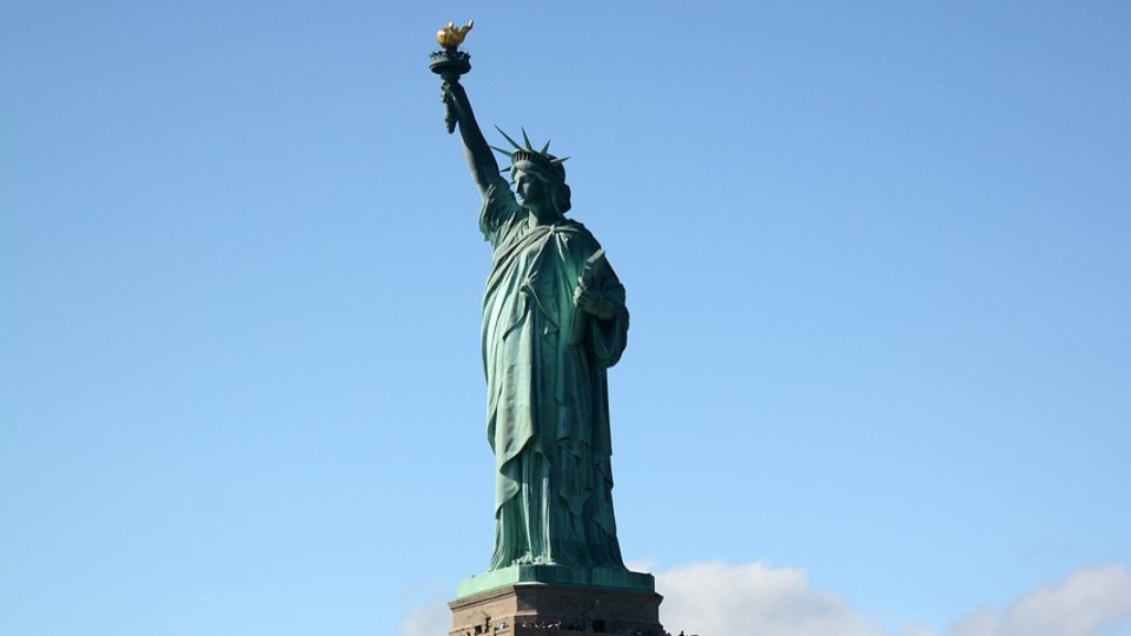 How did the statue of liberty turn green?