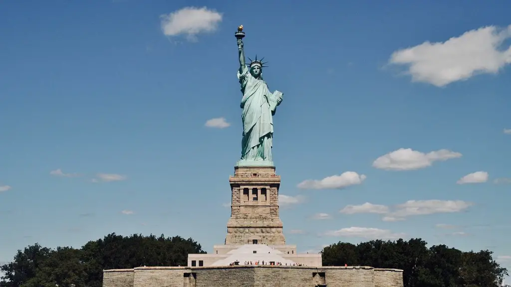 What is the height of statue of liberty?