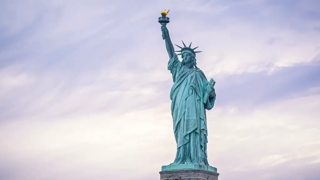 When was the statue of liberty finished?